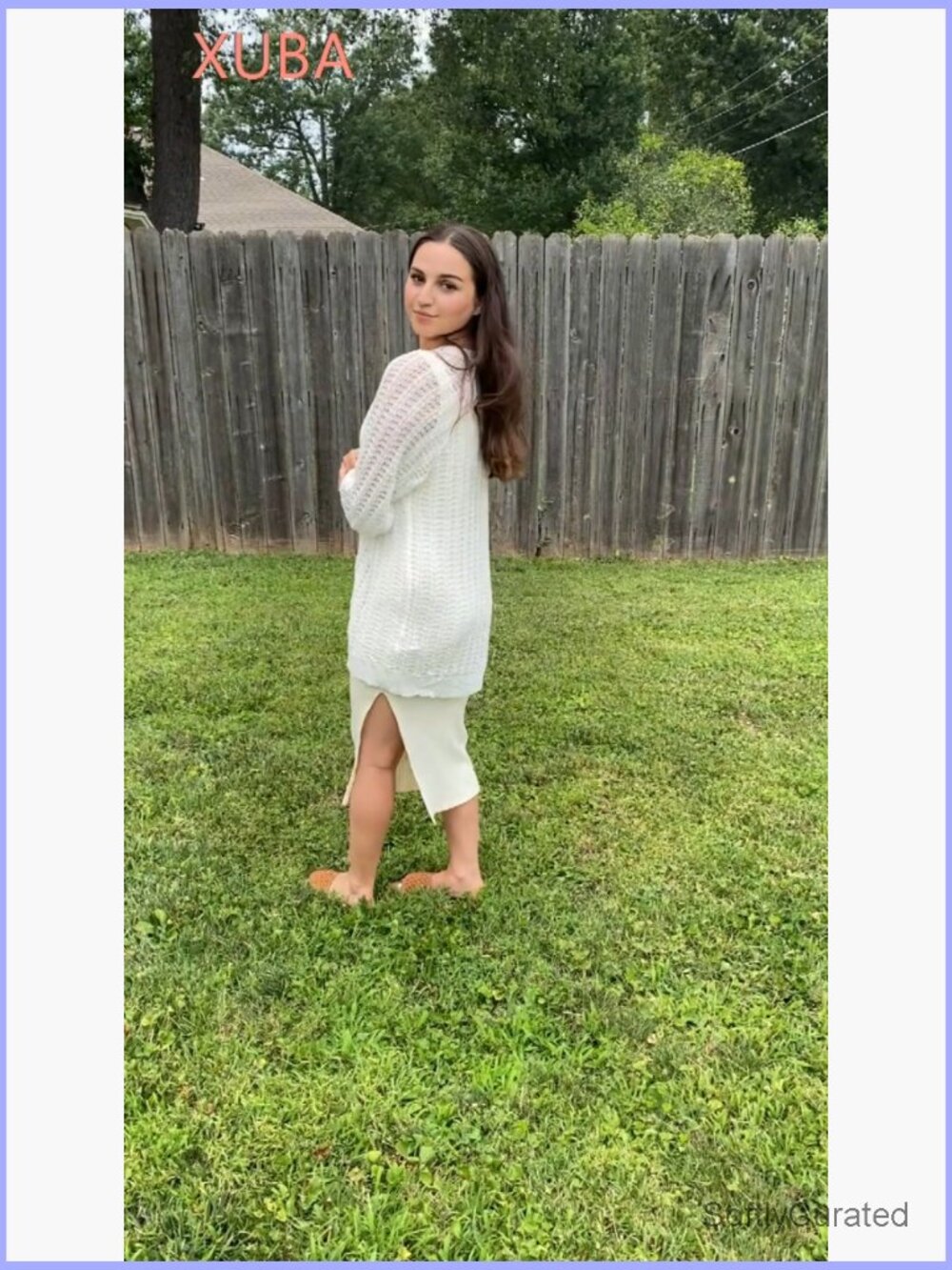 Crochet Lightweight Open Front Cardigan Long Sleeve Summer Cover Up - Picture 6 of 7